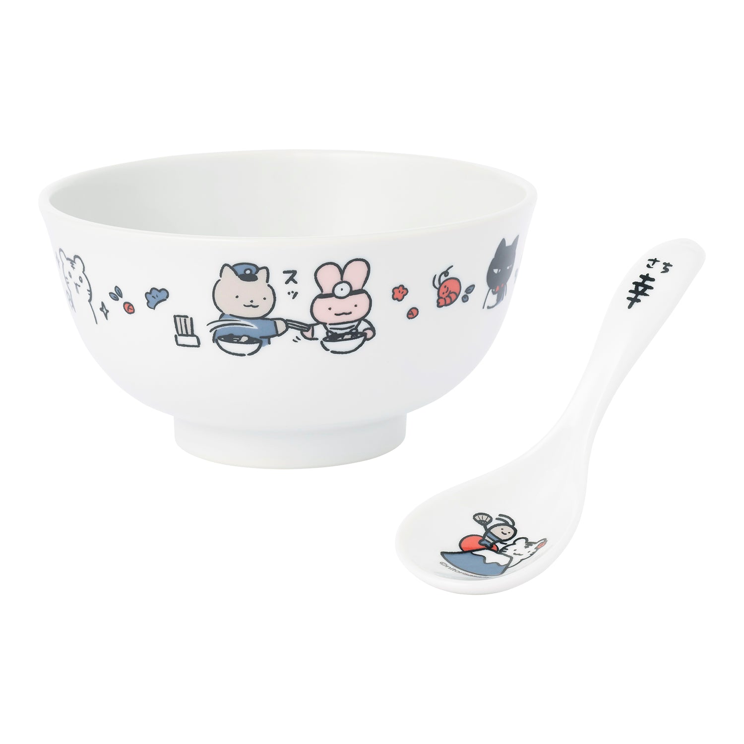 ホワイトタイガーとブラックタイガー ちょっぴり和なおそばどんぶり