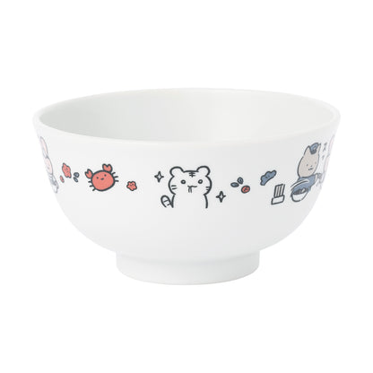 White Tiger and Black Tiger A little Japanese soba bowl & astragalus set