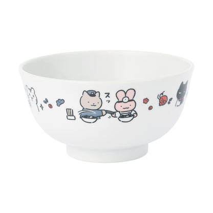 White Tiger and Black Tiger A little Japanese soba bowl & astragalus set