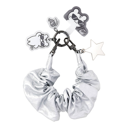 White Tiger & Black Tiger Phone Tab with Acrylic Charm