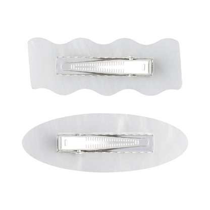 White Tiger & Black Tiger 2-Piece Hair Clip Set (White Tiger & Black Tiger)