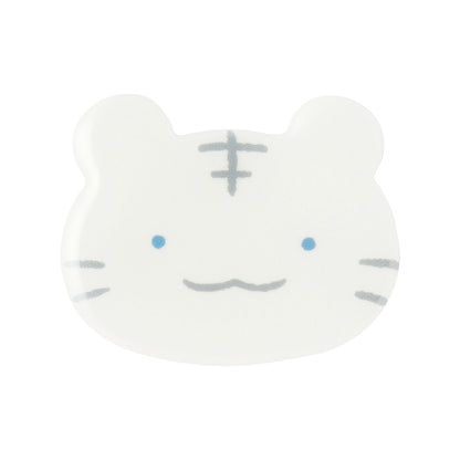 White Tiger and Black Tiger Puffy Acrylic Magnet (White Tiger)