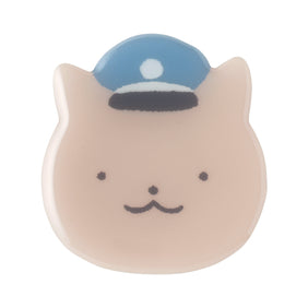 ホワイトタイガーとブラックタイガー ぷっくりアクリルマグネット（犬のおまわりさん）