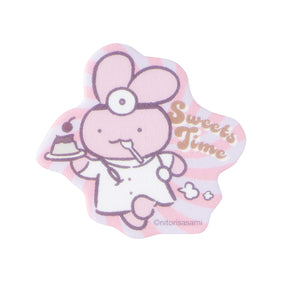 ホワイトタイガーとブラックタイガー スマホに貼れるサイズのふわふわステッカー（Sweets Time）