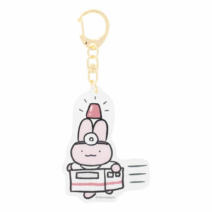 ホワイトタイガーとブラックタイガー アクリルキーホルダー（うさぎ先生救急車）