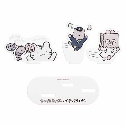 小白虎与黑虎虾 层丙烯酸架（耙子）