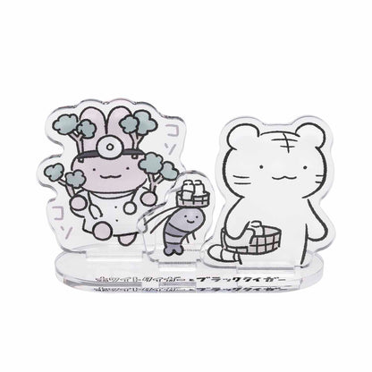 小白虎与黑虎虾 层丙烯酸架（温泉）