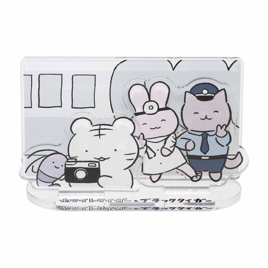 小白虎與黑虎蝦 图层亚克力支架（照片）
