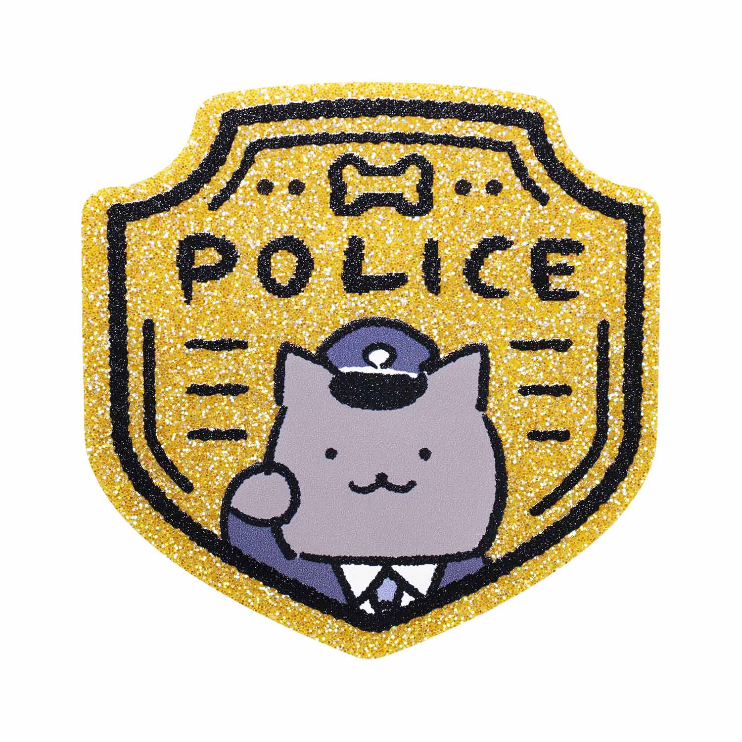 ホワイトタイガーとブラックタイガー ダイカットアクリルバッジ