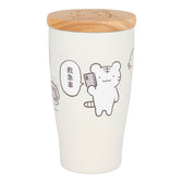 White Tiger and Black Tiger Tumbler with wooden lid (Black Tigerpinch)