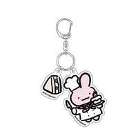 ホワイトタイガーとブラックタイガーカフェ 二連アクリルキーホルダー