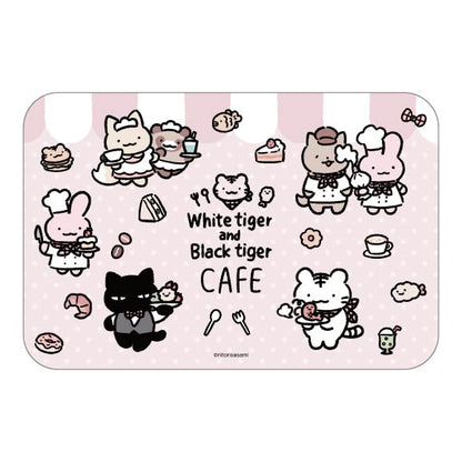 ホワイトタイガーとブラックタイガーカフェ フロアマット