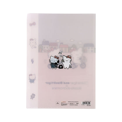 White Tiger and Black Tiger× Sanrio Characters Die-cut Clear File 5P P