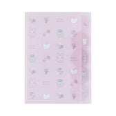 White Tiger and Black Tiger Die-cut Clear File 5P - Pink
