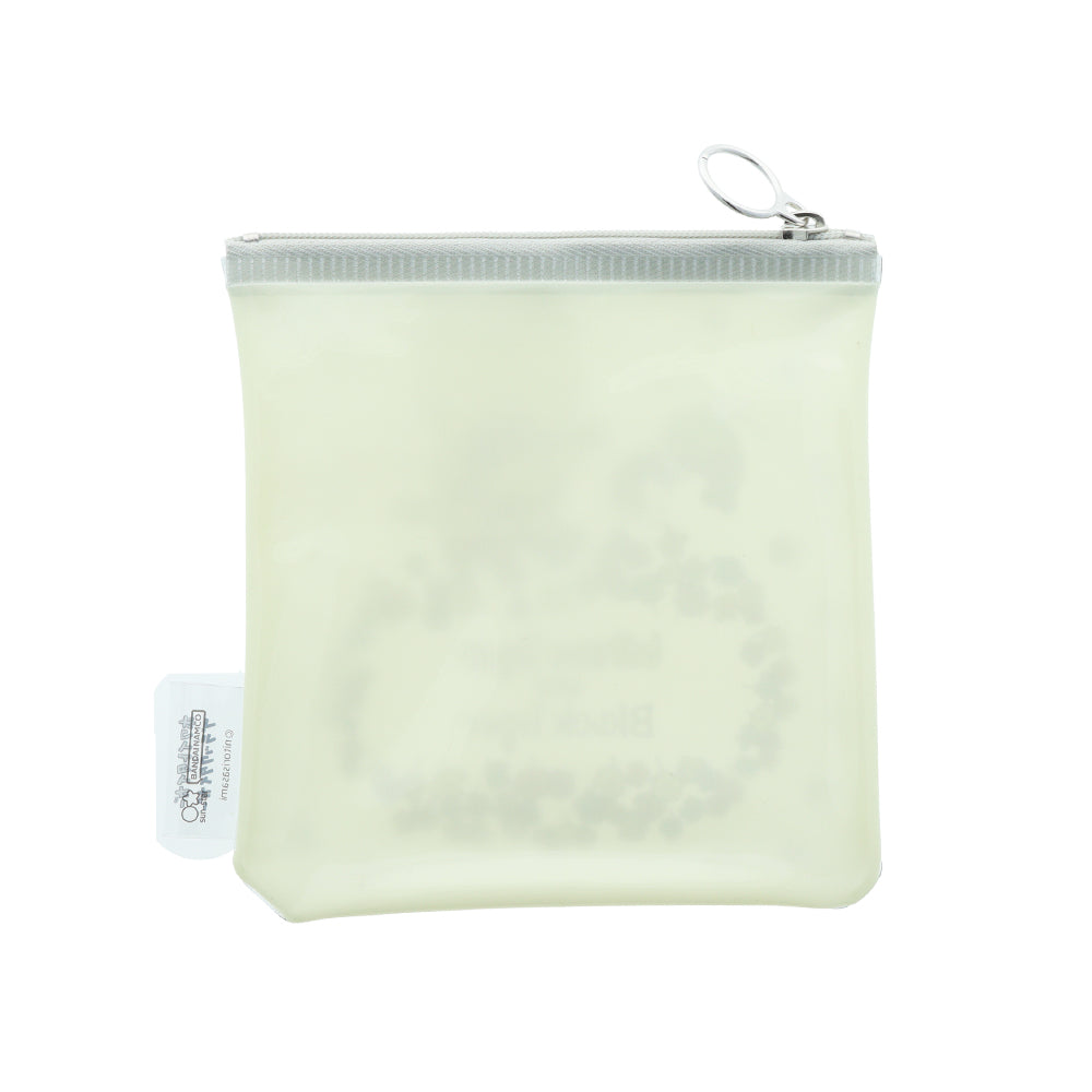 White Tiger and Black Tiger Mini Pouch - Gray