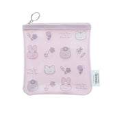 White Tiger and Black Tiger Mini Pouch - Pink
