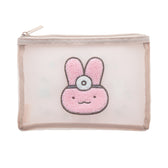 White Tiger and Black Tiger Sagara Embroidered Mesh Pouch - U