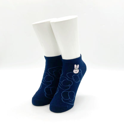 小白虎與黑虎蝦 襪子（刺繡3P整體圖案）