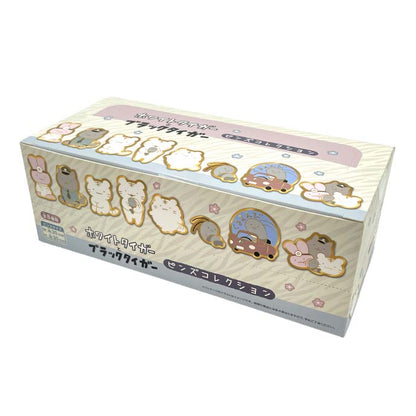 ホワイトタイガーとブラックタイガー ピンズコレクション（全8種）1BOX8個入