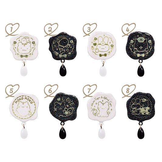 ホワイトタイガーとブラックタイガー シーリングピンズ (全8種) 1BOX8個入