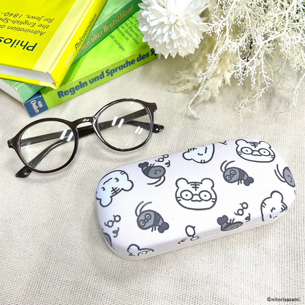 ホワイトタイガーとブラックタイガー メガネケース（とらとら書店）