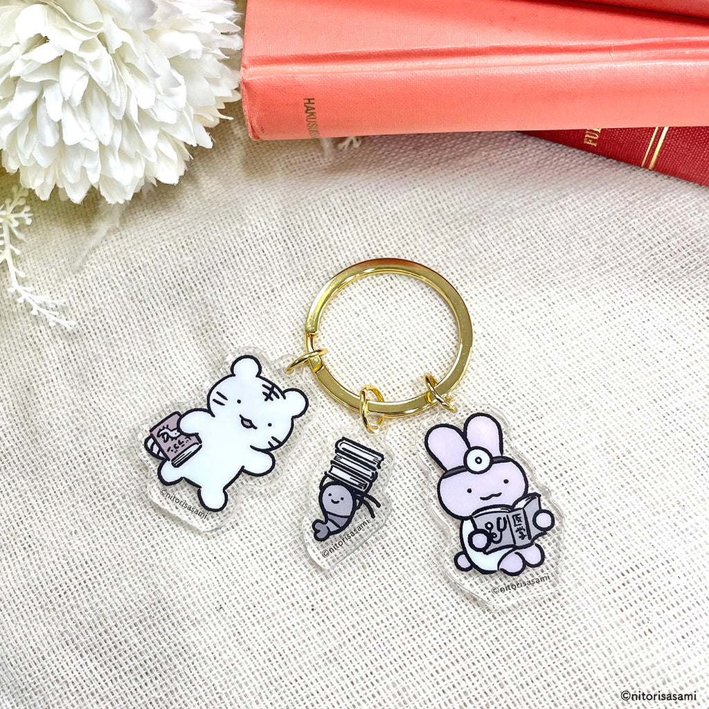 小白虎与黑虎虾 3连亚克力钥匙扣（Toratora书店）