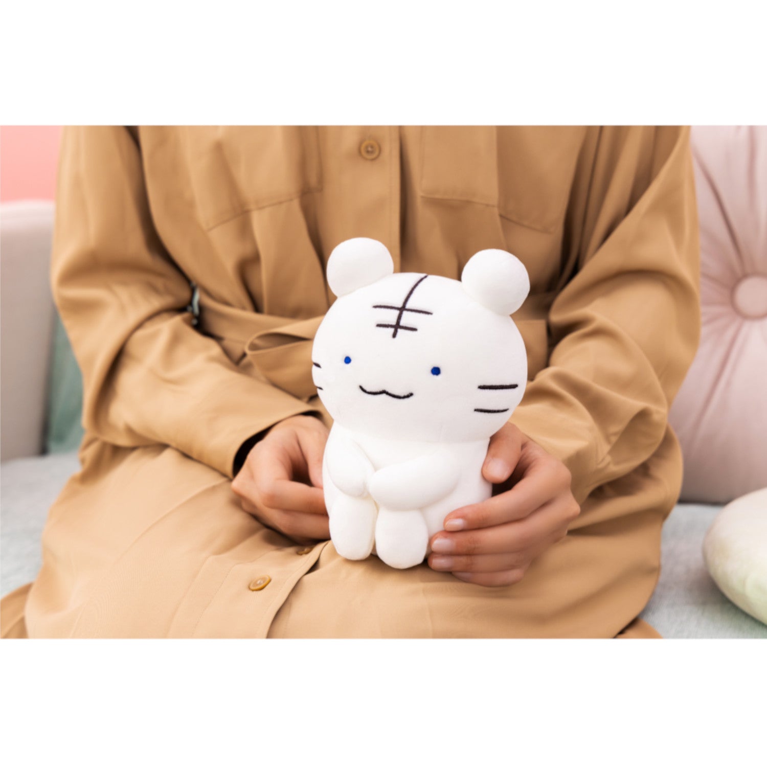 ホワイトタイガーとブラックタイガー ぬいぐるみS（ホワイトタイガー