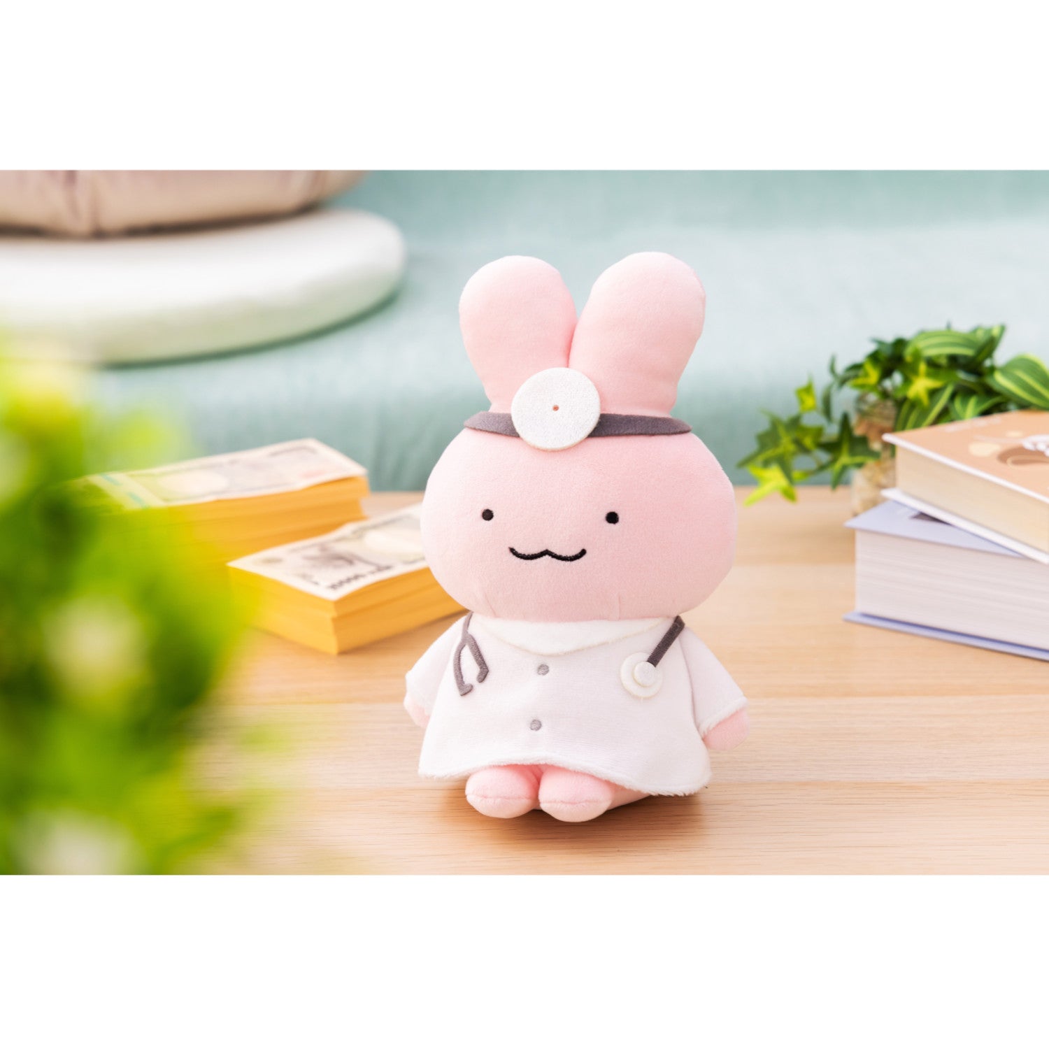 ホワイトタイガーとブラックタイガー ぬいぐるみS（うさぎ先生