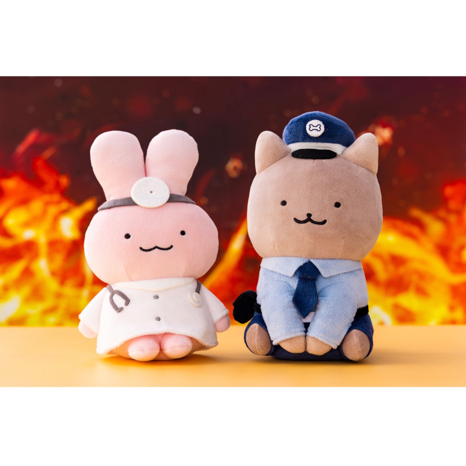 ホワイトタイガーとブラックタイガー うさぎ先生 ラストワン ぬいぐるみ ホワイトタイガーとブラックタイガー ぬいぐるみS（うさぎ先生