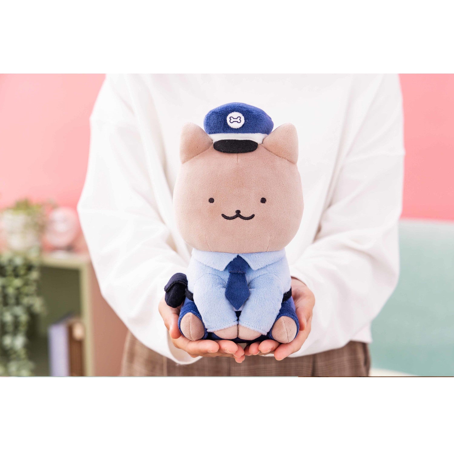 ホワイトタイガーとブラックタイガー ぬいぐるみS（おまわりさん