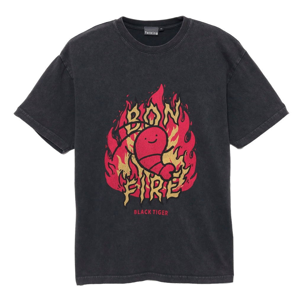 ホワイトタイガーとブラックタイガー Tシャツ ブラックタイガー