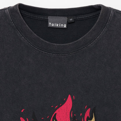小白虎与黑虎虾 T恤 黑虎虾 BONFIRE 炭灰色