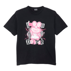 ホワイトタイガーとブラックタイガー Tシャツ うさぎ先生 I’m a Doctor ブラック